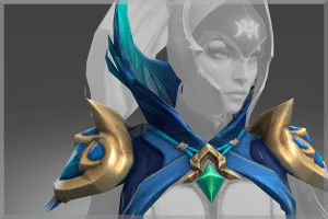 Inscribed Emeraldine Spaulders